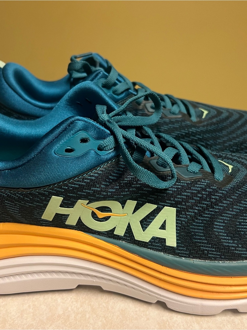 Hoka One One Gaviota 5 Men’s 9.5 Deep Lagoon Sherbet Running Shoe